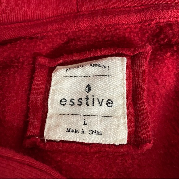 Esstive Ultra Soft Fleece Hoodie Withs Stars Size: L - Picture 3 of 3